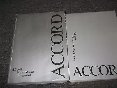 2008 HONDA ACCORD V6 V-6 Service Shop Repair Manual SET FACTORY DEALERSHIP 1st E • $47.96