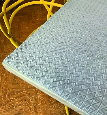 Blue Grey Heat Resistant Table Protector Felt Backed Wipe Clean Water Proof • £9.90