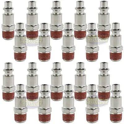 Industrial 20 Pack 1/4  Male NPT Air Compressor Hose Quick Coupler Plug Fitting • $21.95