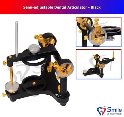 Dental Lab Equipment Semi-adjustable Dental German Articulator Black Smile Dent • £60.31