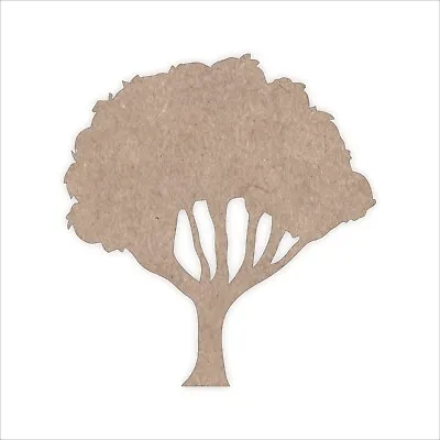 Tree Design MDF Craft Shape Wooden Blank Decoration Embellishment Laser Cut • £2.53