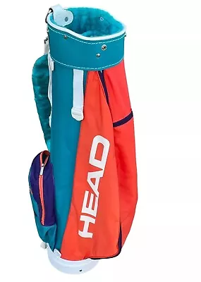 Rare Vintage Head Golf Bag Turquoise Orange Purple Bright Colors USA Made • $89.99