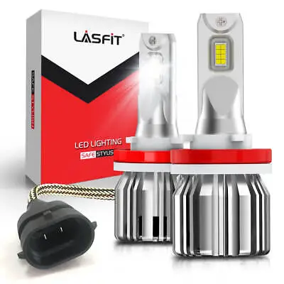 LASFIT 9005 9006 H11 LED Headlight Bulbs High Or Low Beam Bright White 6000K • $64.99