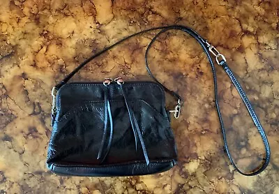 NWOT HOBO Reeva Crossbody Purse Vintage Hide Collection Black Leather • $135