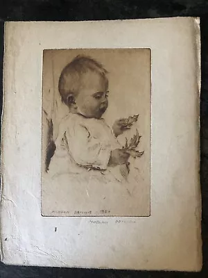 Morgan Dennis Baby Etching 1924 • $99