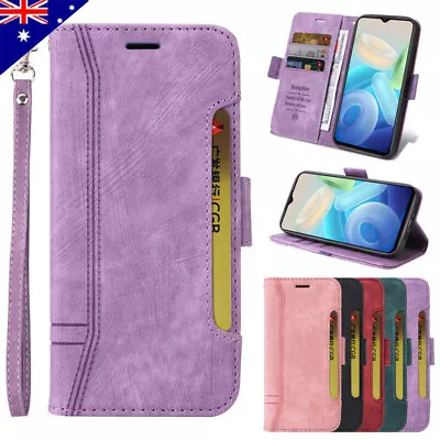 For VIVO S12Pro Y12S Y20 Y30 Y33S Y35 Y55 Y75 Y77 Wallet Case Leather Flip Cover • $13.59