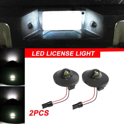 $8.08 • Buy Pair LED License Plate Light Rear Bumper Tag Assembly Lamp For Ford F150 F250