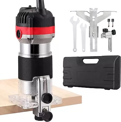 Wood Trimmer JUSTOOL Compact Router 800W 30000R/MIN Electric Hand Trimmer Wood • £52.95
