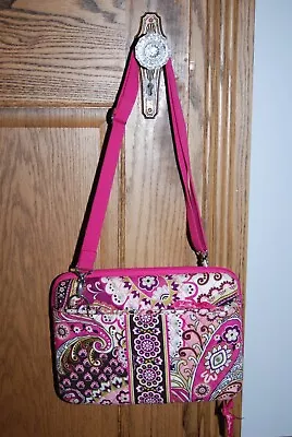 Vera Bradley Mini Laptop/iPad Hard Case Cross Body Very Berry Paisley Bag • $12.99