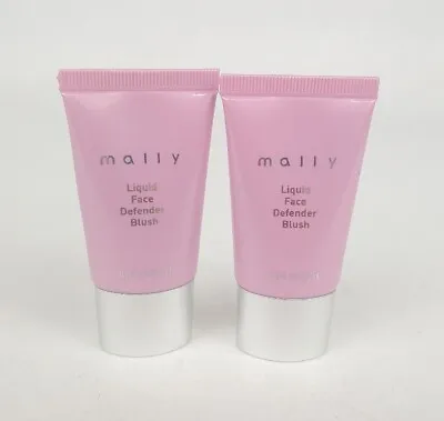 Mally Liquid Face Defender Blush Carnation 0.75 Fl Oz / 22.2ml Lot Of 2 • $6.74