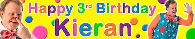 2 X Personalised Birthday Banners Mr Tumble Photo Option • £4.99