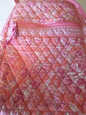 Vera Bradley Backpack-Pink Floral/Rose/Retired Hope Toile Pattern Breast Cancer • $24.99