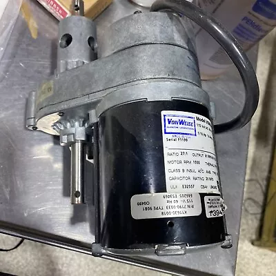 VonWeise V03892A176 Motor Medical Bed And Other 1/10 Hp Gear Box Head Retail 300 • $115