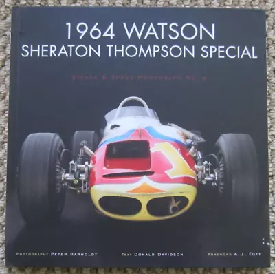 1964 Watson Sheraton Thompson Special Hardcover Book A.J. Foyt • $8.99