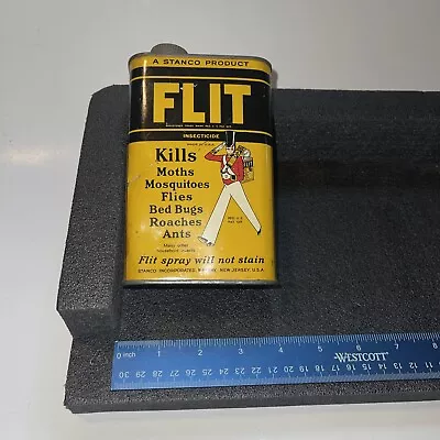 Vintage Flit Bug Spray Empty Tin Can Great Graphics.  A Collectable! • $100