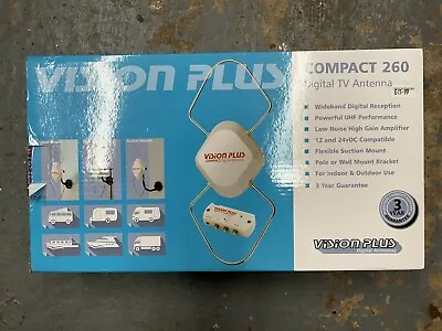 Caravan / Campervan Vision Plus Compact 260 Digital TV Antenna & Mast • £20