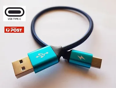 Type-C USB Data Snyc FAST Charging Cable Short 30cm Samsung S9+ S8 Note9 • $6.49