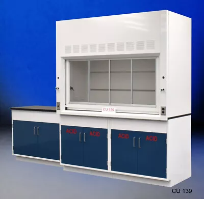 Fisher American 6' Fume Hood / ACID Storage +4' Laboratory Sink Cabinet E2-561 • $13510