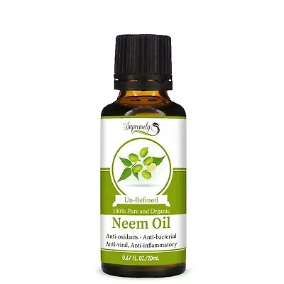 100% Organic Neem Oil Natural Vegan Unrefined Cold Pressed Fast Free Delivery • £3.99