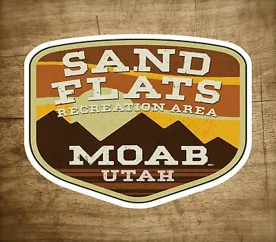 Sand Flats Recreation Area Decal Sticker 3.75  X 2.75  ATV 4x4 Moab Utah Biking • $5.29