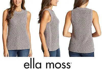 $12.95 • Buy Ella Moss Ribbed Knit Sweater Tank Size XXL Mood Indigo Sleeveless Women's New