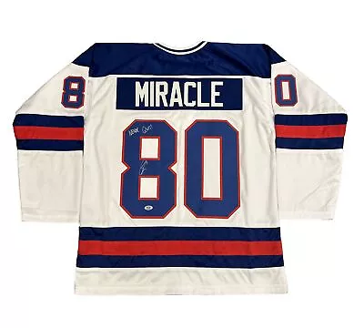 Robert O’Neill Signed 1980 USA Olympic Hockey Team Miracle On Ice Jersey PSA • $9.11