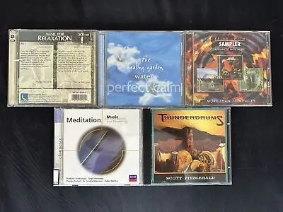 Lot Of 5 Random Relaxing And Meditation Music Albums On Audio CD Album Sound • $9.81