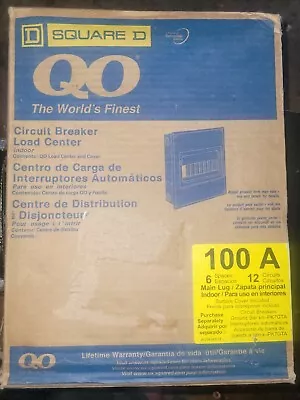 Square D QO Main Lug Load Center 100 Amp 6 Space 12 Circuits NEW!!! • $29