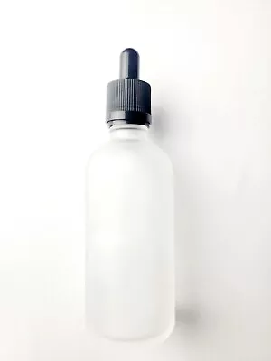 100ml/3.4oz Frosted Glass Empty Dropper Bottles Black Top For Liquid 12 Bottles • $14.99