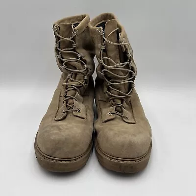 Bates Military Boots Mens 12 Wide Desert Tan Gore Tex Temperate Weather Vibram • $34.87