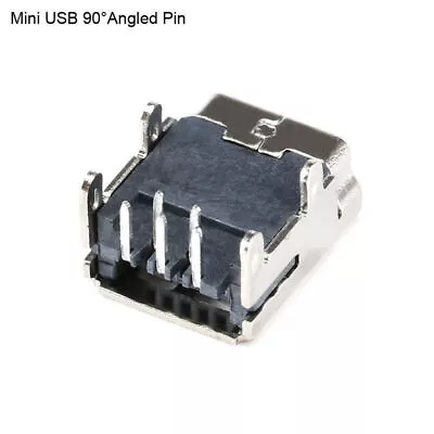 Mini USB Type B Female Connector DIP 5PF Socket 90°Angled Pin PCB Port • $48.60