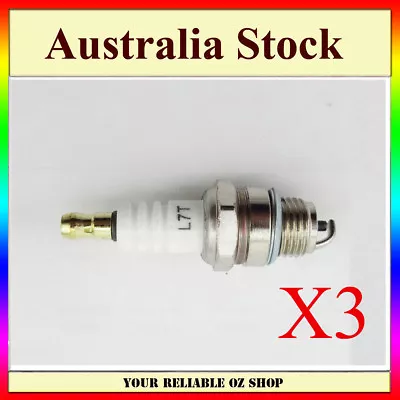 3X Spark Plug L7T BM6A BPMR7A RCJ6Y RCJ7Y WSR5F Wacker Echo NGK Makita Carlton • $12.99