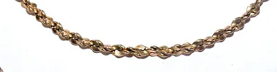 Vintage 14K YELLOW GOLD FILLED Fancy Twist 25  Chain NECKLACE • $26.95