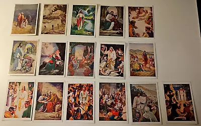 Lot Of 16 Vintage 1940 - 1944 Bible Memory Cards David Cook Christianity • $34.99