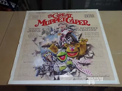 The Great Muppet Caper Original Soundtaack Release Store Display Poster • $51.99