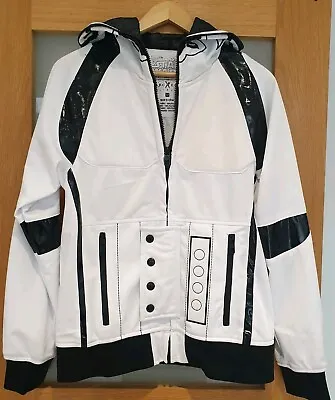 Marc Ecko RARE Star Wars Stormtrooper Hoodie Top White Jacket NWOT Men's MEDIUM • £49.99