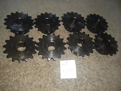 Lot 8 Vintage Small Industrial Roller Sprockets Steampunk Machine Gear Cog Wheel • $13.99