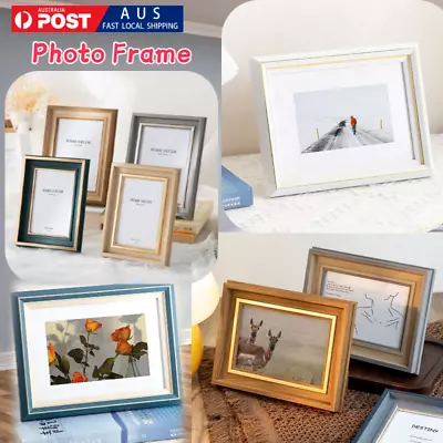 Simple Picture Gallery Frame Hang Wall Decoration Family Photo Frame Hang On Put • $29.66