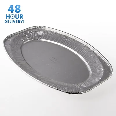 £11.99 • Buy Oval Aluminium Foil Tray Buffet Disposable Party Serving Food Platters