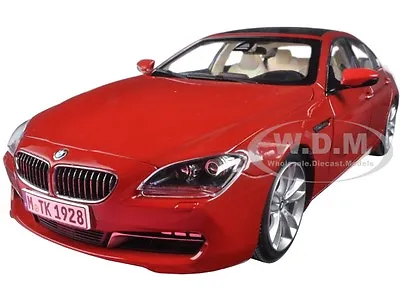 BMW 650i GRAN COUPE 6 SERIES F06 MELBOURNE RED 1/18 MODEL BY PARAGON 97033 • $114.99