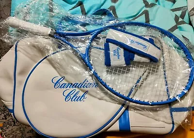 Rare Canadian Club Tennis Sports Bag With Tennis Racquet  • $50