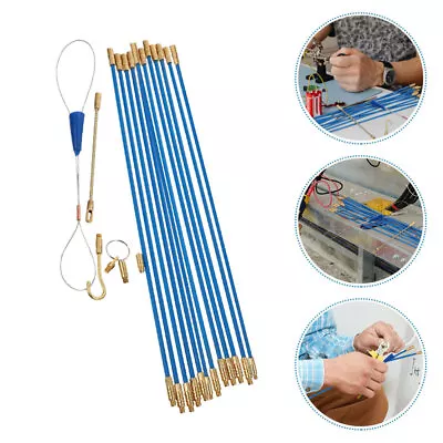 1 Set Of Fiberglass Running Electrical Wire Cable Rods Wire Pulling Rods • £19.29