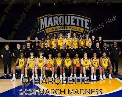8X10 Poster 2024 Marquette Golden Eagles March Madness Team Men's Basketball • $8.99
