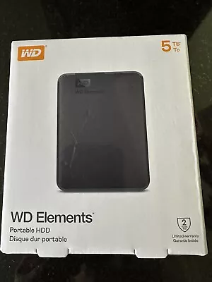 Western Digital 5TB WD Elements Portable HDD External 2.5  USB 3.0 Hard Drive • £105