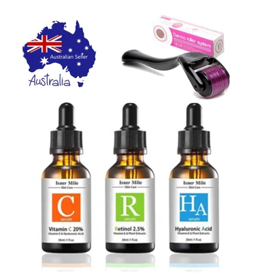$40 • Buy Derma Roller (540/titanium 0.25mm) & Serum Combo (3pk), DIY Home Health & Beauty