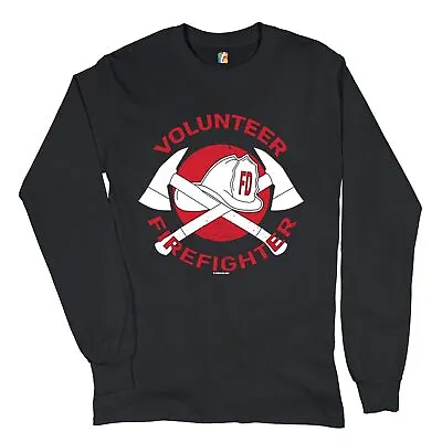 Volunteer Firefighter Long Sleeve T-shirt First Responder Fire And Rescue • $22.95