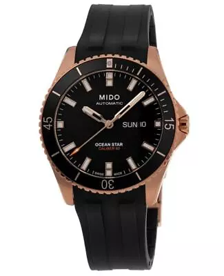 New Mido Ocean Star 200 Black Dial Rubber Strap Men's Watch M026.430.37.051.00 • $885