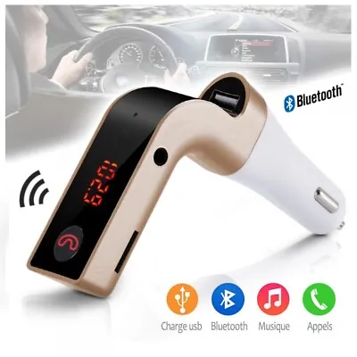 Kit Bluetooth Hands-Free Car Gold For Samsung Galaxy Note 9 • £18.64