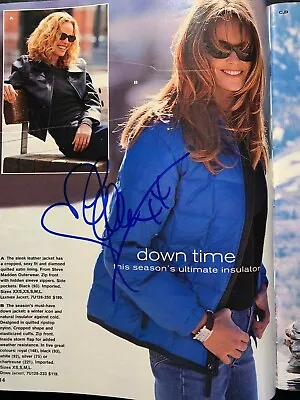 Elle Macpherson Signed Victoria's Secret Magazine Page 1998  • $18