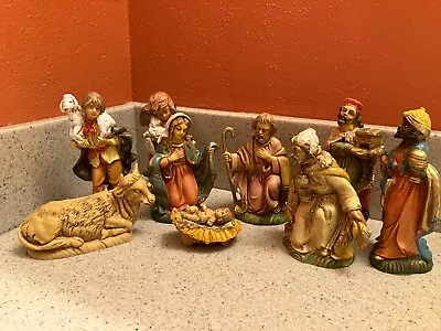 VTG 9 Piece Made In Italy Nativity Set For Manger Scene • $26